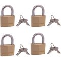 Prosource Padlock Brass 7/8In Vertclr Ka HD-240DX4-3L